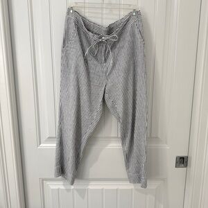 Lulu-B Navy and White Striped Pants